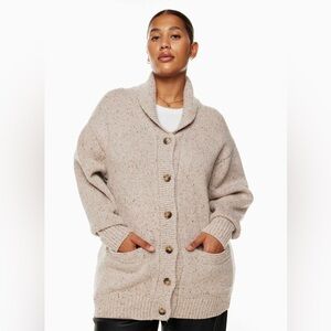 Aritzia Wilfred Free Backyard Cardigan | Heather Grey